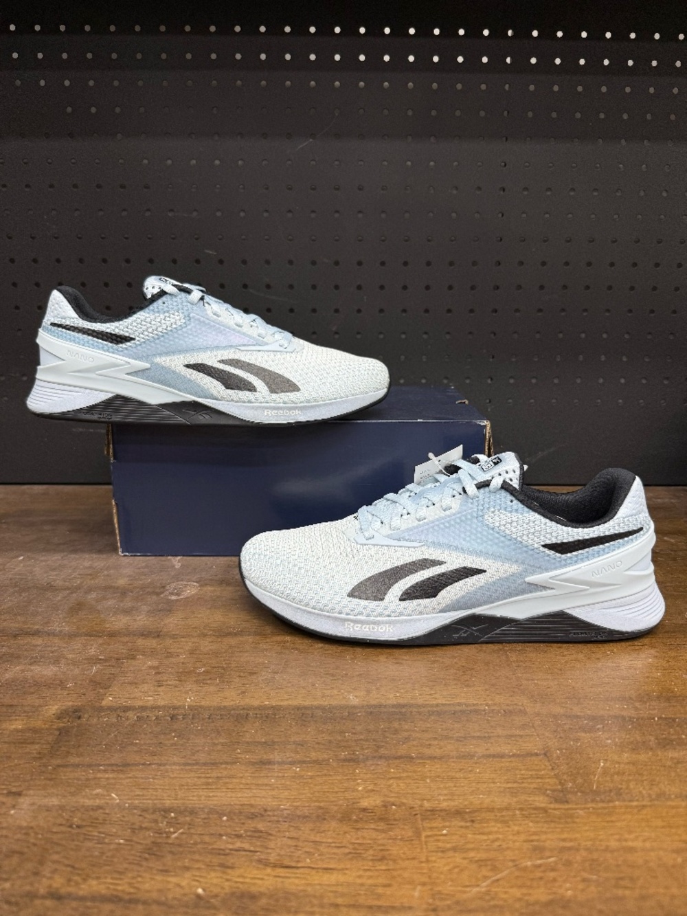 New W/ Box! Women's Reebok Nano X3 Extremely Light Blue Black Training Sneakers